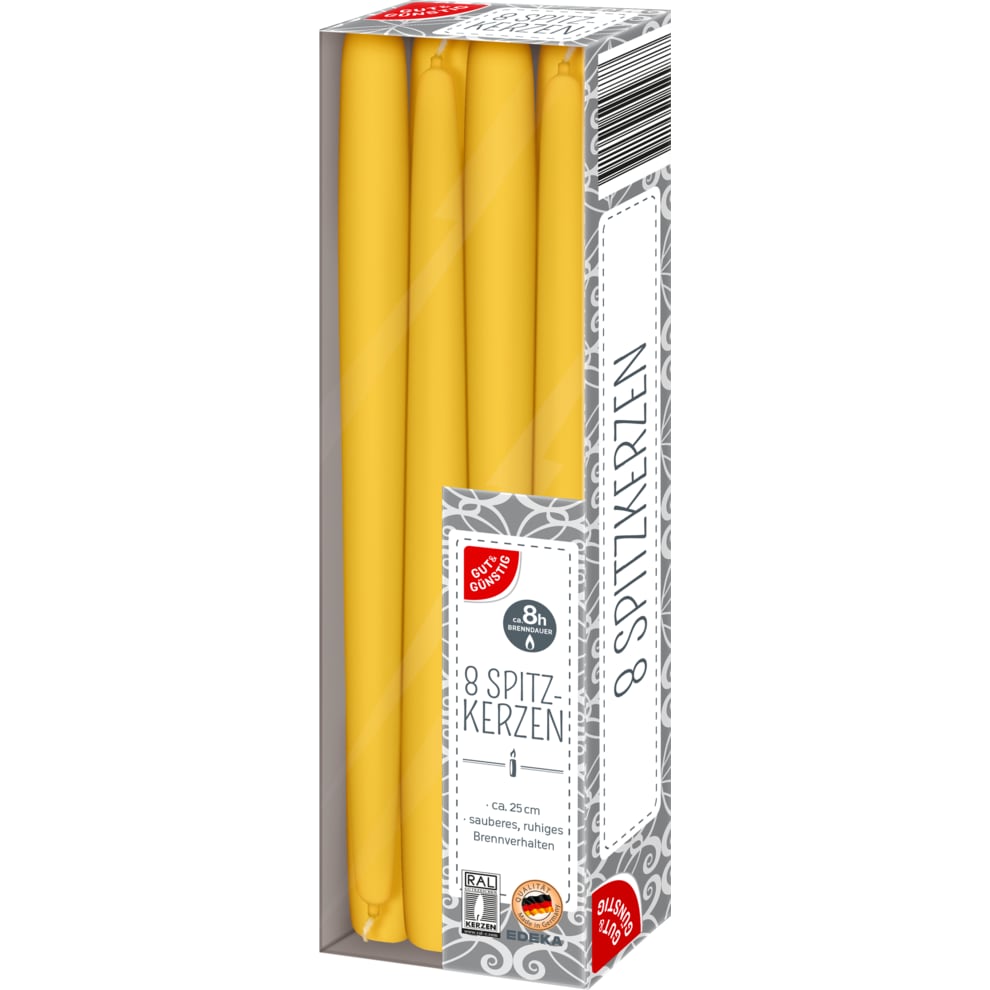 Лаа Spitzkerzen white 1х*6ш G&G 8цаг Safe trade Герман